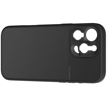 Funda de cámara Moment para iPhone 16 Pro Max con montaje T-Series y botón dedicado negra