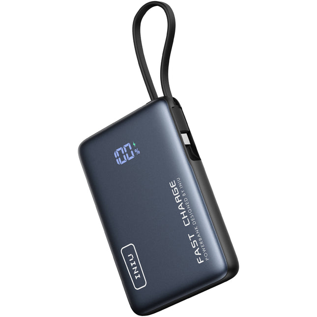 INIU Pocket Power 10k Power Bank 10000mAh 20W Carga Rápida LED