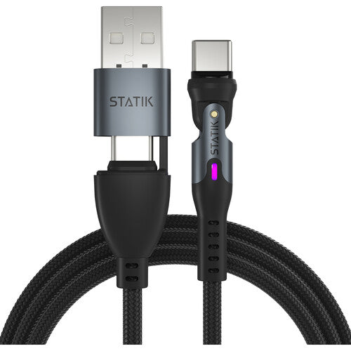 Statik 360 Pro Cable de carga magnético USB-C 100W 3 metros organizador de silicona