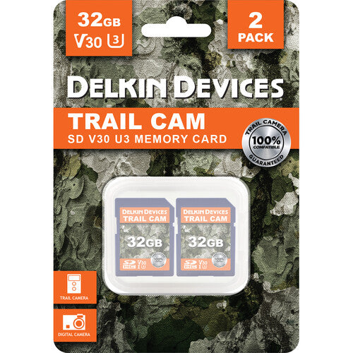 Delkin Devices Tarjeta SDXC UHS-I 32GB 2-Pack Clase 10 V30 U3
