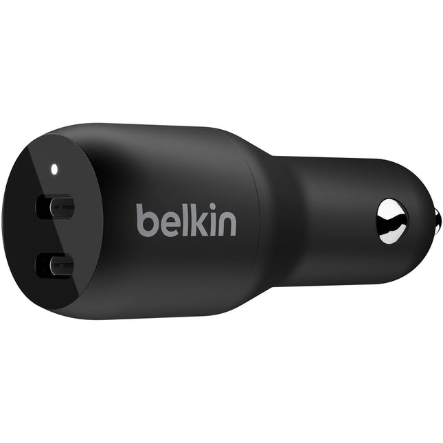 Belkin BoostCharge Cargador de Coche 36W 2 Puertos USB-C PD 2 Años garantía