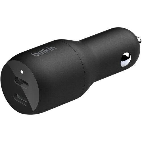 Belkin BoostCharge Cargador de Coche 36W 2 Puertos USB-C PD 2 Años garantía