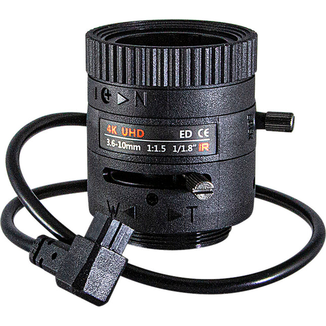 Marshall Electronics objetivo varifocal 3.6-10mm f1.5 8MP CS Mount para cámaras