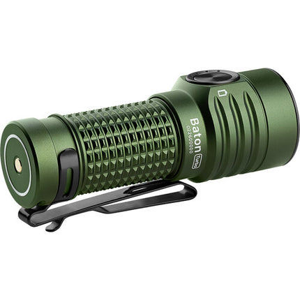 Olight Baton Turbo Linterna Recargable Verde OD 1000 lúmenes 50 días batería 18350