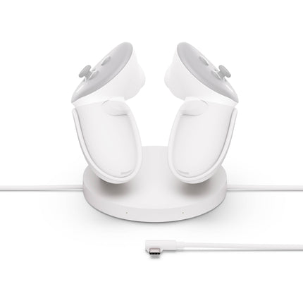 Meta Compact Charging Dock para Quest 3 3S Carga Inalámbrica y 2 Baterías Li-Ion