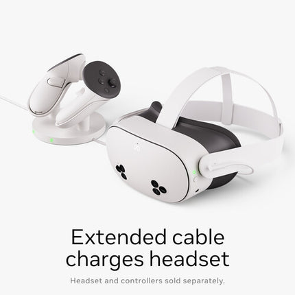 Meta Compact Charging Dock para Quest 3 3S Carga Inalámbrica y 2 Baterías Li-Ion