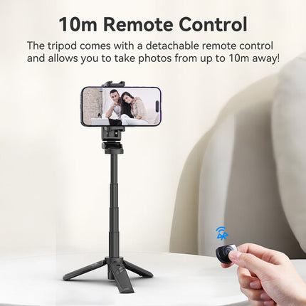 Ulanzi JJ02 trípode para smartphone con control remoto y altura 14.3 pulgadas