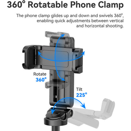 Ulanzi JJ02 trípode para smartphone con control remoto y altura 14.3 pulgadas