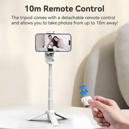 Ulanzi JJ02 Trípode para Smartphone con Mando Blanco Altura 22 a 36 cm Capacidad 0.5 kg