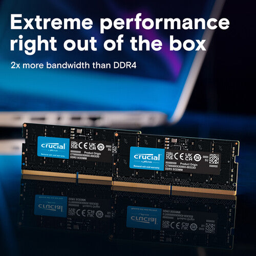Crucial 64GB DDR5 5600 MHz Memoria SO-DIMM Laptop 2 x 32GB