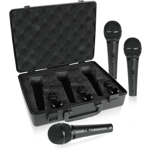 Behringer XM1800S Micrófono Dinámico Vocal Instrumento 3-Pack 80Hz-15kHz Supercardioide