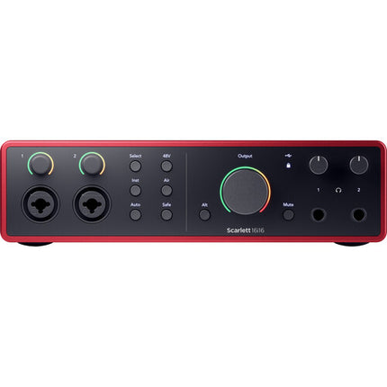 Focusrite Scarlett 16i16 USB-C Interface Audio/MIDI 24-Bit 192kHz Kit Podcast Unipersonal