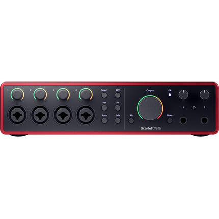 Focusrite Scarlett 18i16 Interfaz de Audio USB C 4 Mic Preamp 192 kHz