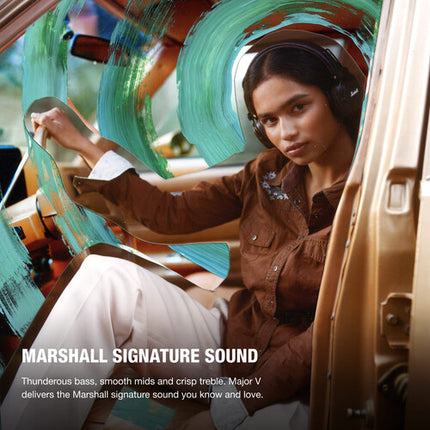 Marshall Major V Auriculares Bluetooth On-Ear 40mm 100 Horas Marrón
