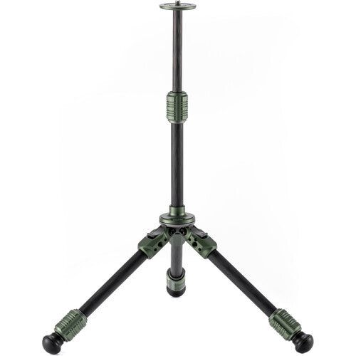 Tilta BT03E trípode de mesa de fibra de carbono con columna extensible capacidad 3 kg altura 27 a 56 cm verde bosque
