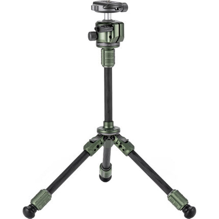 Tilta BT03E trípode de mesa de fibra de carbono con columna extensible capacidad 3 kg altura 27 a 56 cm verde bosque