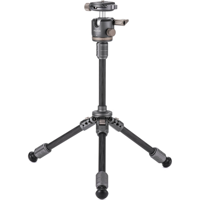 Tilta BT03E trípode de fibra de carbono de mesa con cabezal esférico y columna extensible 10.8 a 21.9 pulgadas capacidad 6.6 lb