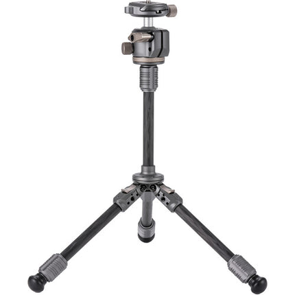 Tilta BT03E trípode de fibra de carbono de mesa con cabezal esférico y columna extensible 10.8 a 21.9 pulgadas capacidad 6.6 lb