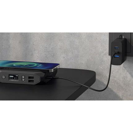 omnicharge Omni GaN 65W Cargador de Pared con 2x USB-C y USB-A