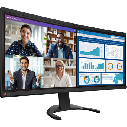 EIZO FlexScan EV3450XC Monitor Curvo Ultrawide 34.1" WQHD 3440x1440 5MP Webcam