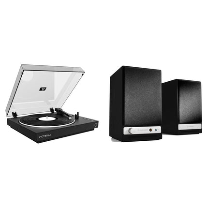 Victrola Tocadiscos Automático Tres Velocidades con Altavoces Bluetooth HD3 15W