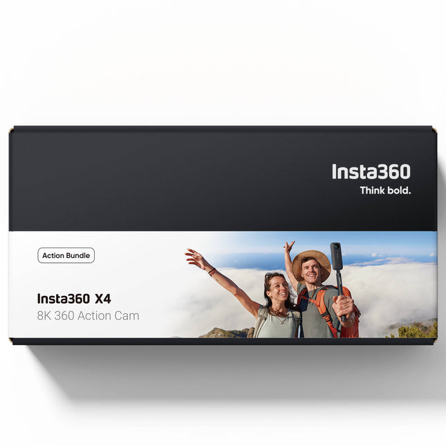 Insta360 X4 Cámara de Acción 360° 8K Kit con Batería y Stick
