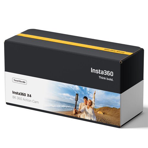 Insta360 X4 Cámara 360° 8K Kit Viaje Batería 2290mAh Paloselfie Invisible 33.4"