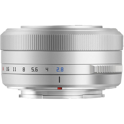 TTArtisan 27mm f 2.8 objetivo para FUJIFILM X formato APS C con parasol y tapas