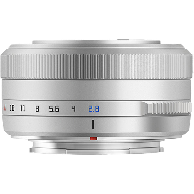 TTArtisan 27mm f 2.8 objetivo para FUJIFILM X formato APS C con parasol y tapas