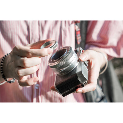 TTArtisan 27mm f 2.8 objetivo para FUJIFILM X formato APS C con parasol y tapas