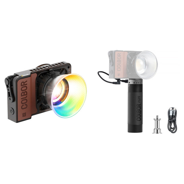 COLBOR W100R Luz LED RGB portátil 6500 Lux Batería 97.68Wh PG99