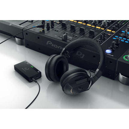 AlphaTheta HDJ-F10-TX Auriculares DJ inalámbricos con Transmisor Bluetooth y baja latencia