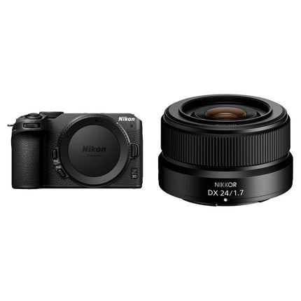 Nikon Z30 Cámara Sin Espejo 20.9MP Vídeo 4K 30p Lente 24mm f/1.7