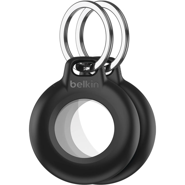 Belkin Funda Impermeable para AirTag con Llavero 2 Unidades Negra
