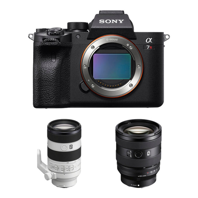 Sony a7R IVA Cámara Sin Espejo 61MP 20-70mm y 70-200mm Kit
