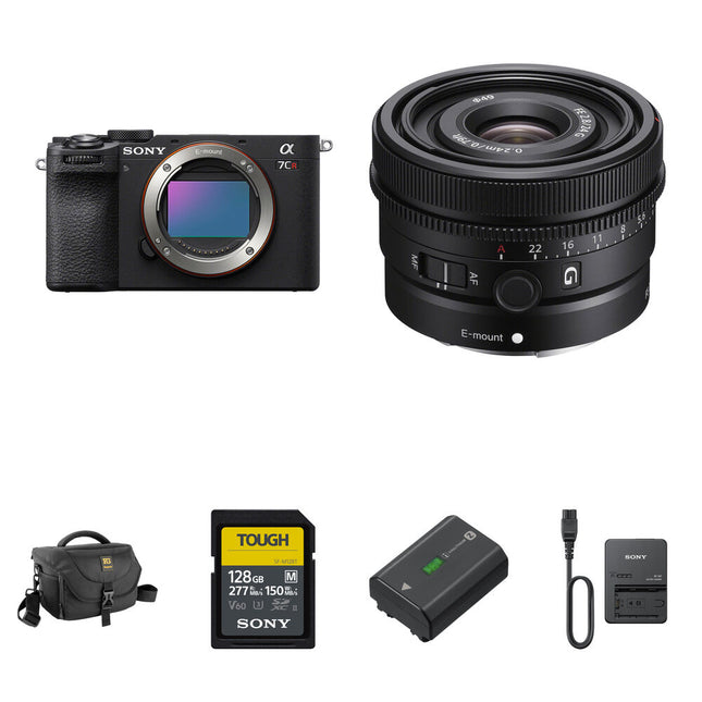 Sony a7CR Cámara sin Espejo 61MP 7 Stops Estabilización y Kit Completo