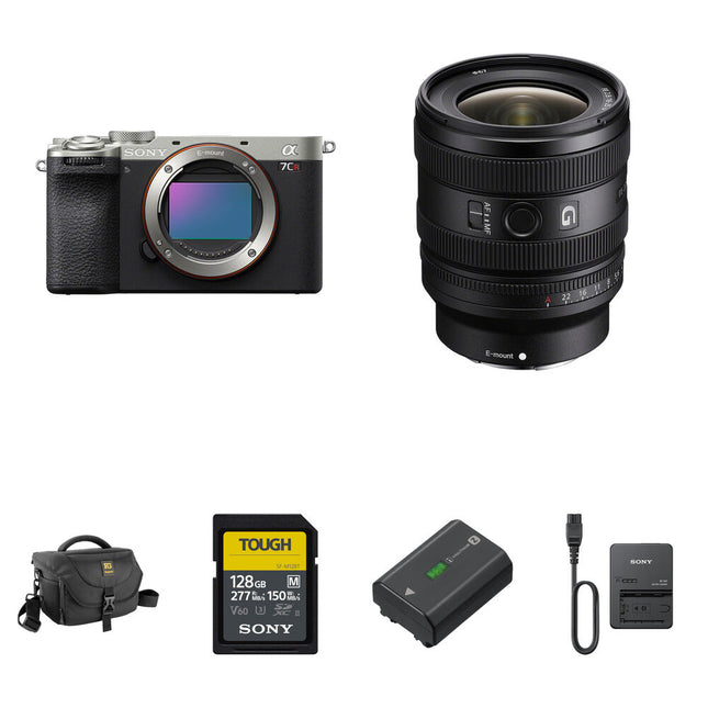 Sony a7CR Cámara sin Espejo 61MP con Lente 16-25mm f/2.8 y Kit Essentials