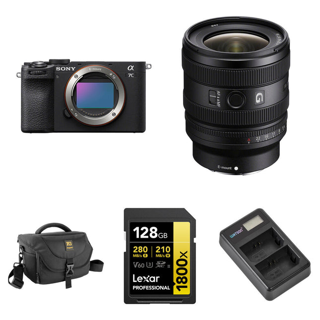 Sony a7C II Cámara Sin Espejo 33MP con Lente 16-25mm f2.8 y Kit Básico