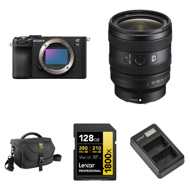 Sony a7C II Cámara sin Espejo con Lente 24-50mm f2.8 y Bolsa Básica