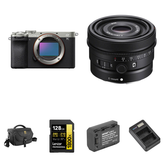 Sony a7C II Cámara sin Espejo Sensor 33MP y Lente 40mm f/2.5 Kit Básico