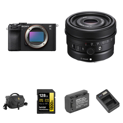 Sony a7C II Cámara sin Espejo 33MP 10 fps con Lente 40mm f/2.5 y Accesorios Básicos
