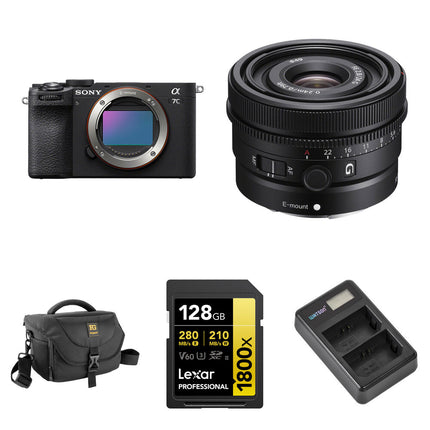 Sony a7C II Cámara sin Espejo 33MP 10fps con Lente 24mm y Kit Básico