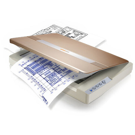 Plustek OpticSlim 1680 Escáner 1200DPI A3 One-Touch Ideal Para Libros