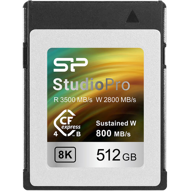 Silicon Power StudioPro Tarjeta de Memoria CFexpress 4.0 Tipo B 512GB 3500MBs lectura 2800MBs escritura