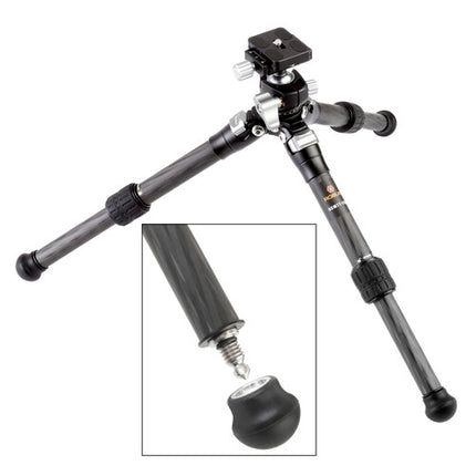Robus RCMTT-1113 Tripié Mini Fibra Carbono Carga 11 lb Altura 13.4"