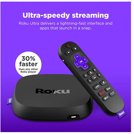 Roku Ultra Reproductor 4K HDR10+ WiFi 6 Bluetooth Rendimiento