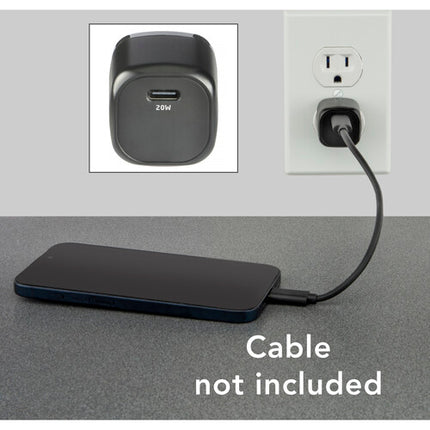 Xcellon PDG-120 Cargador USB-C GaN 20W Compacto Diseño de Viaje