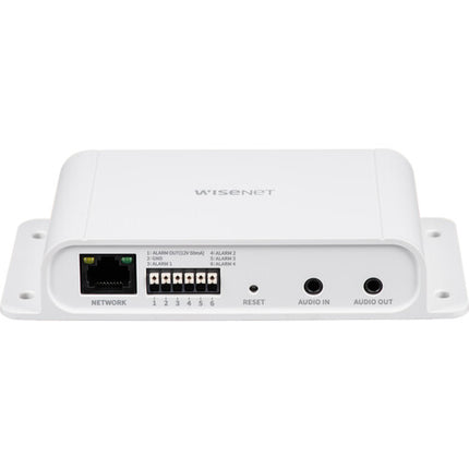 Hanwha Vision SPM-4210 Caja de E/S en Red para Cámaras Wisenet PTZ PLUS con 4 Puertos I/O y PoE