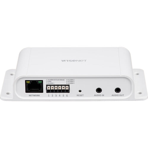 Hanwha Vision SPM-4210 Caja de E/S en Red para Cámaras Wisenet PTZ PLUS con 4 Puertos I/O y PoE