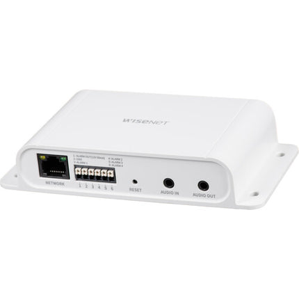 Hanwha Vision SPM-4210 Caja de E/S en Red para Cámaras Wisenet PTZ PLUS con 4 Puertos I/O y PoE